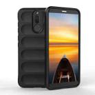 For Huawei Mate 10 Lite Magic Shield TPU + Flannel Phone Case(Black) - 1