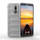 For Huawei Mate 10 Lite Magic Shield TPU + Flannel Phone Case(Grey) - 1
