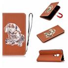 For Huawei Mate 20 3D Painting Horizontal Flip Leather Case with Holder & Card Slot & Lanyard(Dog) - 1