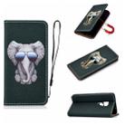 For Huawei Mate 20 3D Painting Horizontal Flip Leather Case with Holder & Card Slot & Lanyard(Elephant) - 1