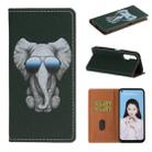 For Huawei nova 6 3D Painting Horizontal Flip Leather Case with Holder & Card Slot & Lanyard(Elephant) - 1