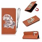 For Huawei P20 Lite (2019) 3D Painting Horizontal Flip Leather Case with Holder & Card Slot & Lanyard(Dog) - 1