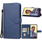 For Realme C55 Leather Phone Case(Blue) - 1