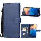 For vivo iQOO Z7 Leather Phone Case(Blue) - 1