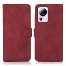 For Xiaomi 13 Lite / Civi 2 KHAZNEH Matte Texture Leather Phone Case(Red) - 1