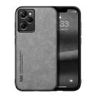 For Xiaomi Redmi Note 12 Pro Speed Lamba Skin Feel Magnetic Leather Phone Case(Light Grey) - 1