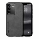 For vivo S16 Lamba Skin Feel Magnetic Leather Phone Case(Dark Grey) - 1