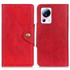 For Xiaomi 13 Lite / Civi 2 Copper Buckle Sheepskin Texture Leather Phone Case(Red) - 1