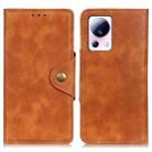 For Xiaomi 13 Lite / Civi 2 Copper Buckle Sheepskin Texture Leather Phone Case(Brown) - 1