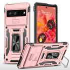 For Google Pixel 7a Armor PC + TPU Camera Shield Phone Case(Rose Gold) - 1