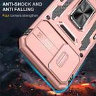For Samsung Galaxy A34 Armor PC + TPU Camera Shield Phone Case(Rose Gold) - 2