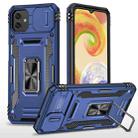 For Samsung Galaxy M13 5G / A04 Armor PC + TPU Camera Shield Phone Case(Navy Blue) - 1