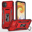 For Samsung Galaxy M13 5G / A04 Armor PC + TPU Camera Shield Phone Case(Red) - 1
