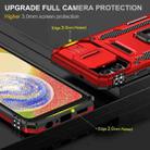 For Samsung Galaxy M13 5G / A04 Armor PC + TPU Camera Shield Phone Case(Red) - 3