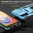For Samsung Galaxy M13 5G / A04 Armor PC + TPU Camera Shield Phone Case(Light Blue) - 3