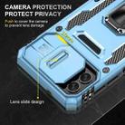 For Samsung Galaxy M13 5G / A04 Armor PC + TPU Camera Shield Phone Case(Light Blue) - 5