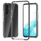 For Samsung Galaxy A54 5G EU Version Two-color High-transparency TPU+TPE Phone Case(Transparent Black) - 1