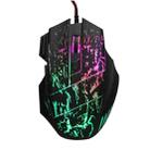 HXSJ A874 7-keys Flowing Water Crack Colorful Luminous Wired Gaming Mouse - 1