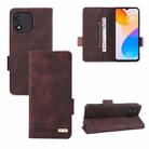 For Honor X5 Magnetic Clasp Flip Leather Phone Case(Brown) - 1