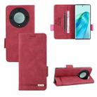 For Honor X9a 5G / Magic5 Lite Magnetic Clasp Flip Leather Phone Case(Red) - 1