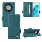 For Honor X9a 5G / Magic5 Lite Magnetic Clasp Flip Leather Phone Case(Green) - 1