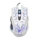 HXSJ A888B 6-keys Crackle Colorful Lighting Wired Gaming Mouse(White) - 1