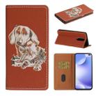 For Xiaomi Redmi K30 Pure Color Painting Horizontal Flip Leather Case with Card Slots & Holder & Lanyard(Dog) - 1