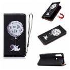 For Xiaomi Redmi Note 8 Pure Color Painting Horizontal Flip Leather Case with Card Slots & Holder & Lanyard(Spaceman) - 1