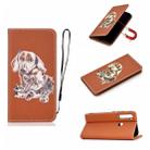 For Xiaomi Redmi Note 8T Pure Color Painting Horizontal Flip Leather Case with Card Slots & Holder & Lanyard(Dog) - 1