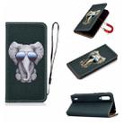 For Xiaomi Mi CC9 Pure Color Painting Horizontal Flip Leather Case with Card Slots & Holder & Lanyard(Elephant) - 1