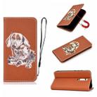 For Xiaomi Redmi K20 Pure Color Painting Horizontal Flip Leather Case with Card Slots & Holder & Lanyard(Dog) - 1