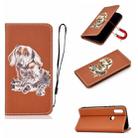 For Xiaomi Redmi 7 Pure Color Painting Horizontal Flip Leather Case with Card Slots & Holder & Lanyard(Dog) - 1