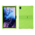 For TCL 10 Tab Max 10.36 inch Silicone Tablet Protective Case with Invisible Bracket(Green) - 1