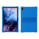 For TCL 10 Tab Max 10.36 inch Silicone Tablet Protective Case with Invisible Bracket(Blue) - 1