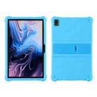 For TCL 10 Tab Max 10.36 inch Silicone Tablet Protective Case with Invisible Bracket(Sky Blue) - 1