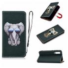 For Xiaomi Mi 9 SE Pure Color Painting Horizontal Flip Leather Case with Card Slots & Holder & Lanyard(Elephant) - 1