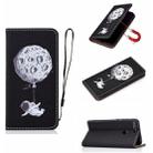 For Xiaomi Mi 8 Lite Pure Color Painting Horizontal Flip Leather Case with Card Slots & Holder & Lanyard(Spaceman) - 1