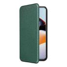 For OnePlus 11R 5G Carbon Fiber Texture Flip Leather Phone Case(Green) - 2