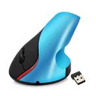 HXSJ A889 6 Keys 2400DPI 2.4GHz Vertical Wireless Mouse Rechargeable(Blue) - 1