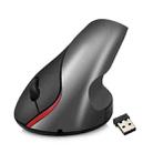 HXSJ A889 6 Keys 2400DPI 2.4GHz Vertical Wireless Mouse Rechargeable(Grey) - 1