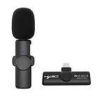 HXSJ F18 2.4G 8 Pin Noise Reduction Lavalier Wireless Microphone(Black) - 1