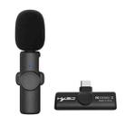 HXSJ F18 2.4G USB-C/Type-C Noise Reduction Lavalier Wireless Microphone(Black) - 1