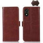 For Honor X5 Crazy Horse Top Layer Cowhide Leather Phone Case(Brown) - 1