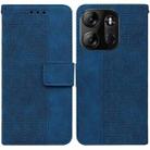 For Tecno Spark Go 2023 / Pop 7 Pro Geometric Embossed Leather Phone Case(Blue) - 1