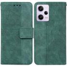 For Xiaomi Redmi Note 12 Pro 5G Geometric Embossed Leather Phone Case(Green) - 1