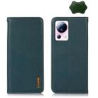 For Xiaomi 13 Lite / Civi 2 KHAZNEH Nappa Top Layer Cowhide Leather Phone Case(Green) - 1