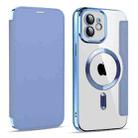 For iPhone 11 MagSafe Magnetic RFID Anti-theft Leather Phone Case(Sierra Blue) - 1