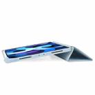 For iPad 12.9 WiWU Skin Feel TPU Smart Tablet Case with Pen Slot(Light Blue) - 3