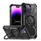 For iPhone 13 Pro Max Armor Series Holder Phone Case(Black) - 1