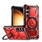 For Samsung Galaxy S23 5G Armor Series MagSafe Magnetic Holder Phone Case(Red) - 1